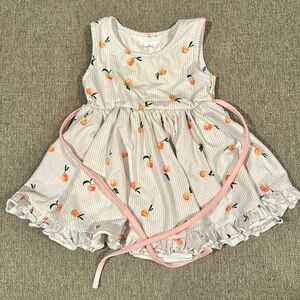 SweetHoney Belle Bubble - Peach Stripe